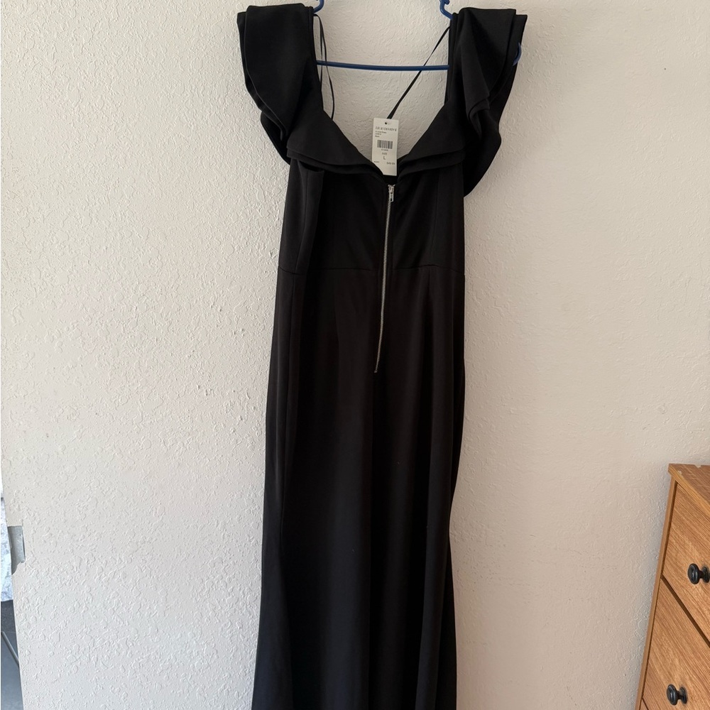 Fashion Nova Strapless Black Dress